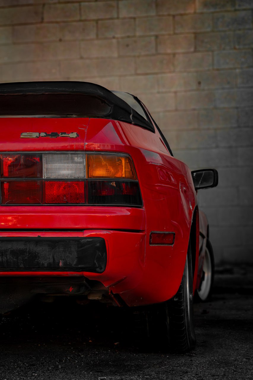 Porsche 944 Rear Taillight - Gritty Red Style